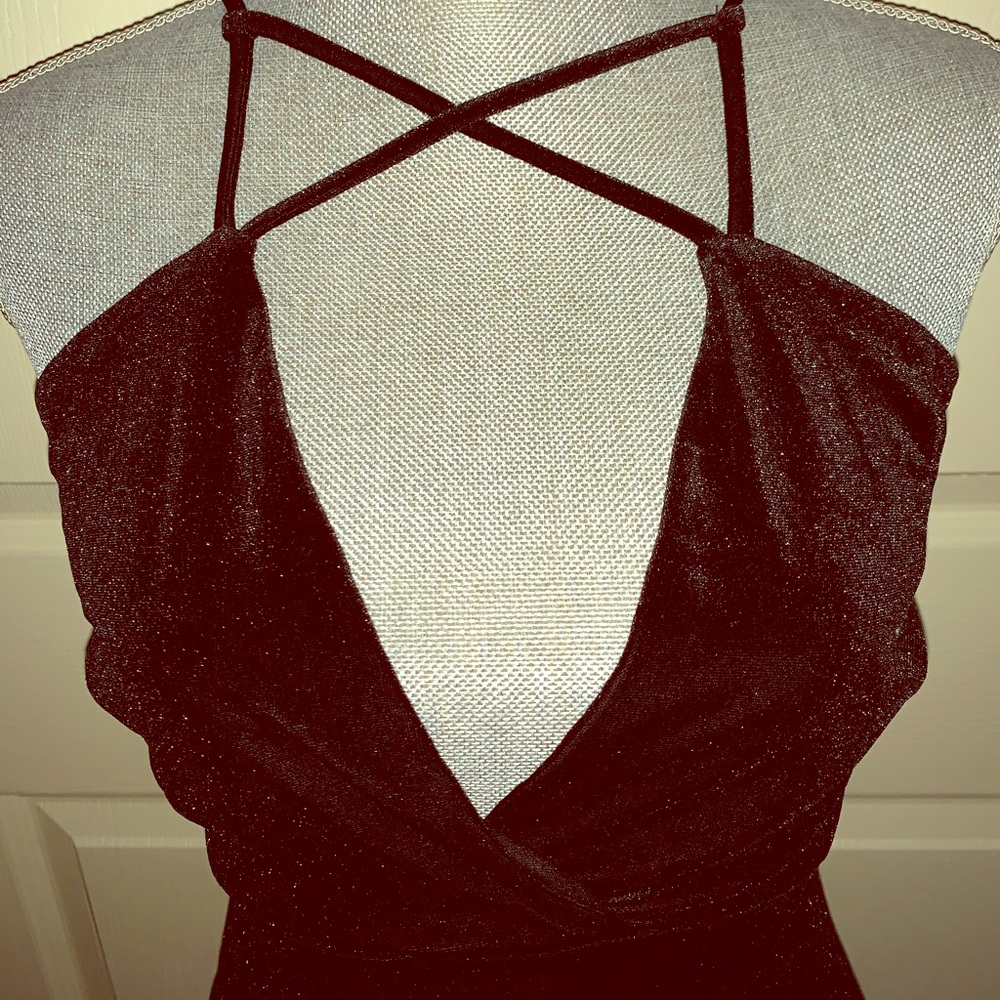Cefian black velvet dress